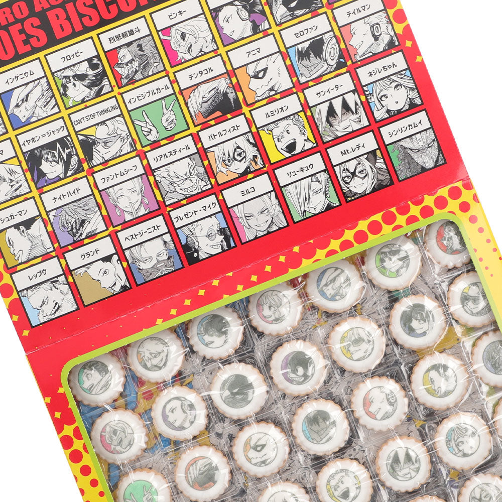『僕のヒーローアカデミア』ヒーローズファイルビスケット　アイシングビスケット35粒入り　特製ステッカー付き　（全3種／ランダム1種入り）