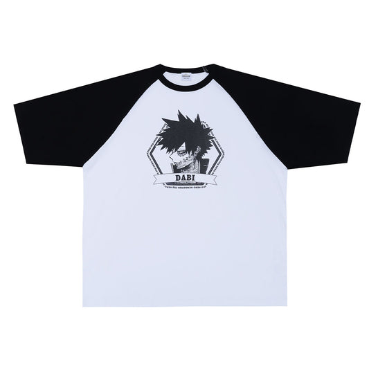 『僕のヒーローアカデミア』ラグランTシャツ　“VILLAINS”　荼毘