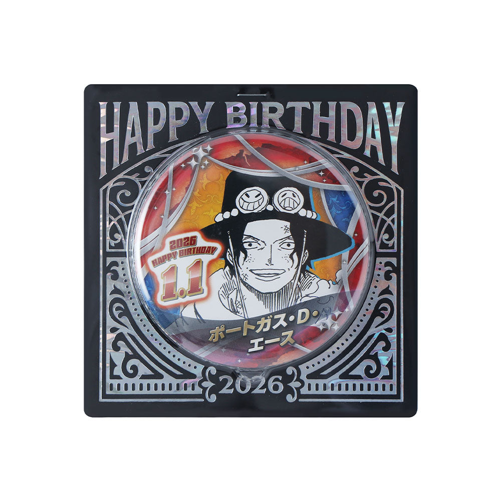 『ONE PIECE』バースデイ缶バッジ　ポートガス・D・エース