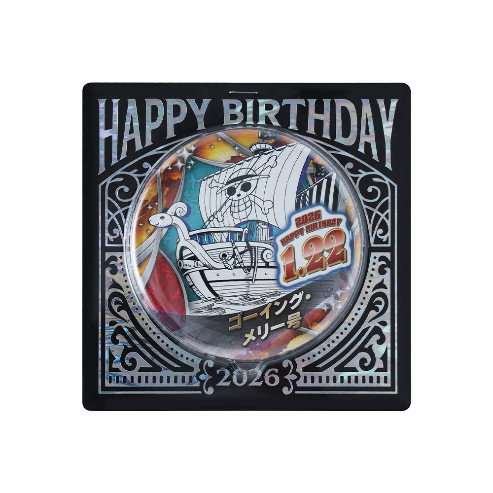 『ONE PIECE』バースデイ缶バッジ　ゴーイング・メリー号