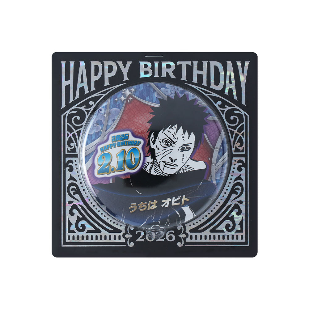 『NARUTO-ナルト-』バースデイ缶バッジ　うちはオビト