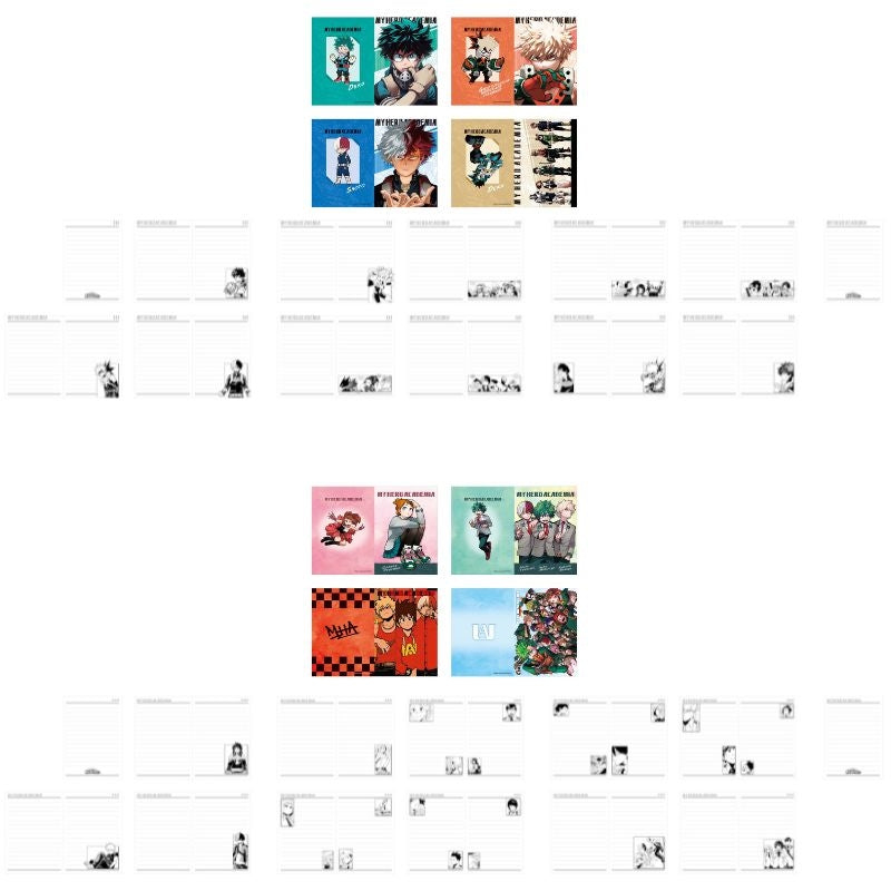 僕のヒーローアカデミア』ミニノートコレクション 第1弾（全8種