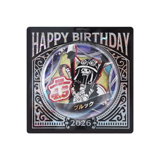 『ONE PIECE』バースデイ缶バッジ　ブルック